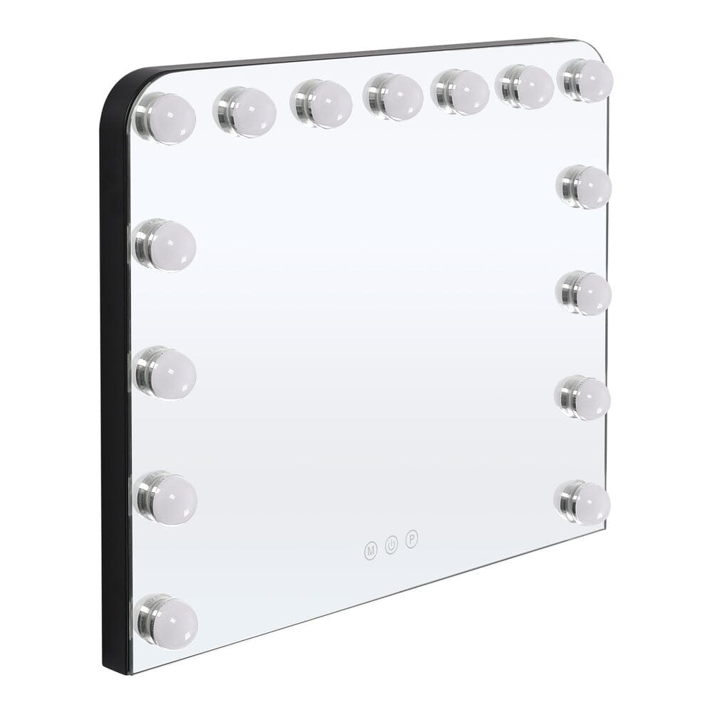 Frameless Hollywood Vanity Mirror with 11 Dimmable Lights Living and Home 