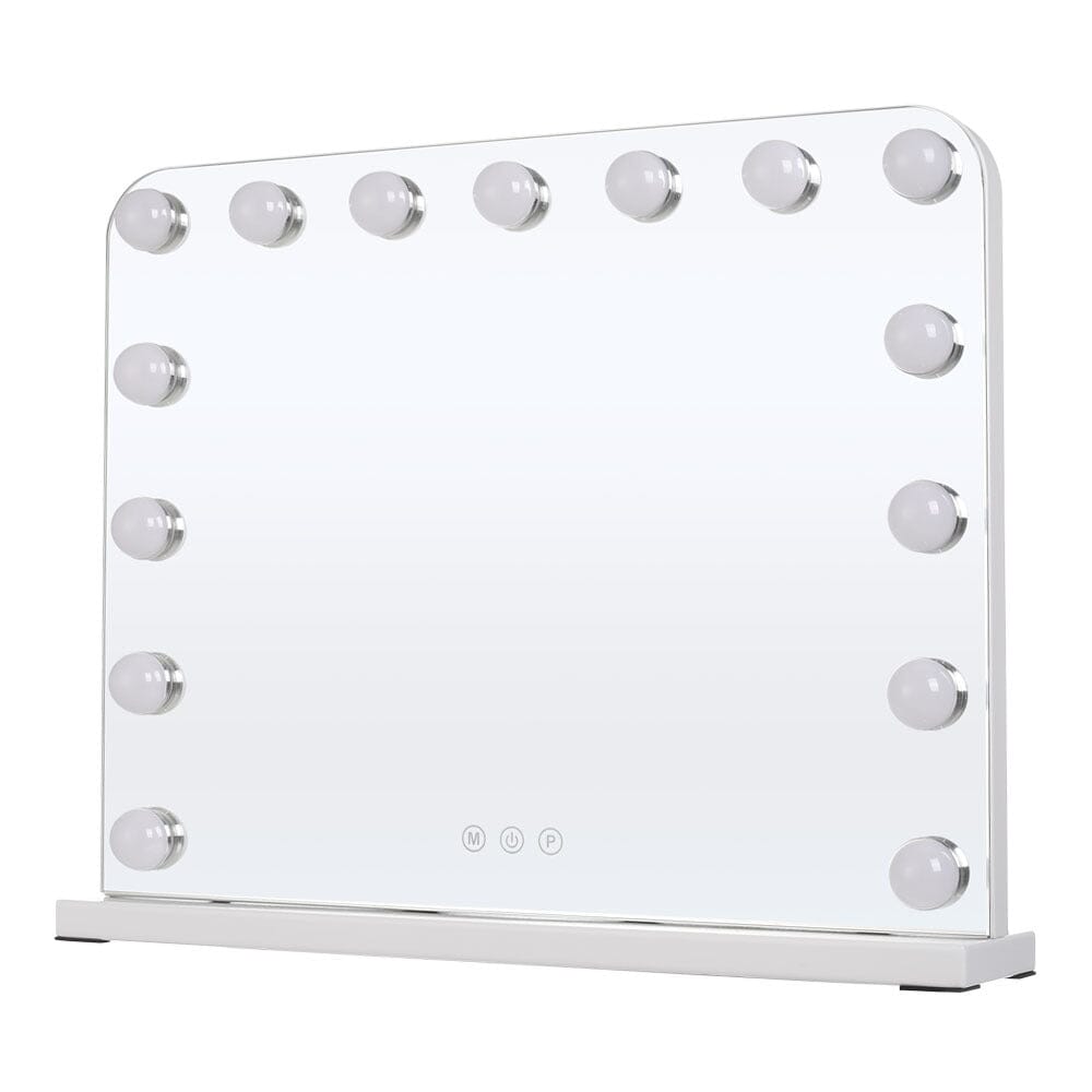 Frameless Hollywood Vanity Mirror with 11 Dimmable Lights Living and Home 