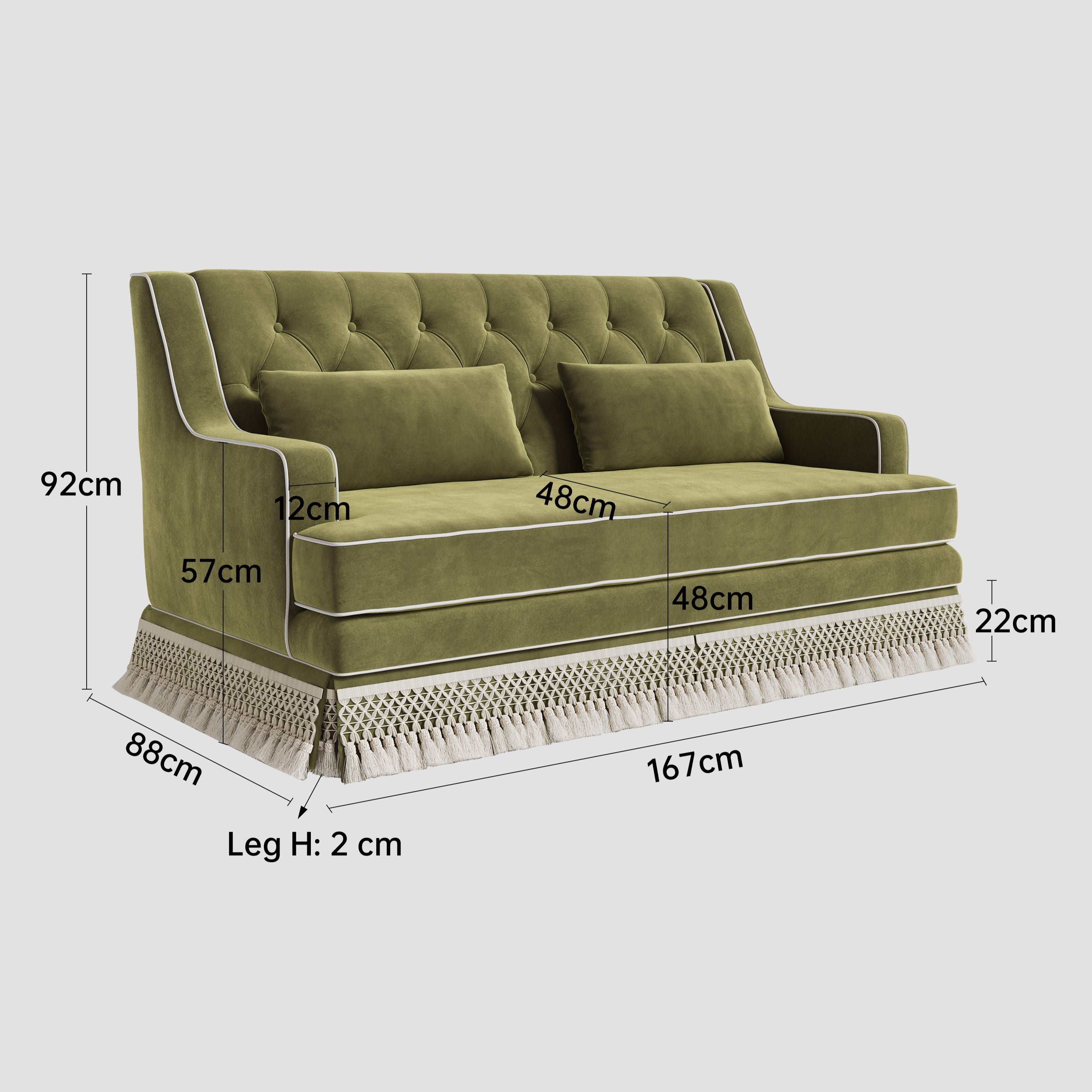 Cottonfy Fringe Skirt Sofa Velvet Linen Comfort Relaxed Living Cottonfy UK 