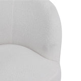 80cm Wide White Faux Fur Accent Swivel Tub Chair Tub Chairs Living and Home 