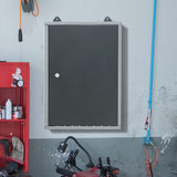 Wall Mounted Lockable Pegboard Tool Cabinet with A Lockable Door Cabinets Living and Home 40cm 