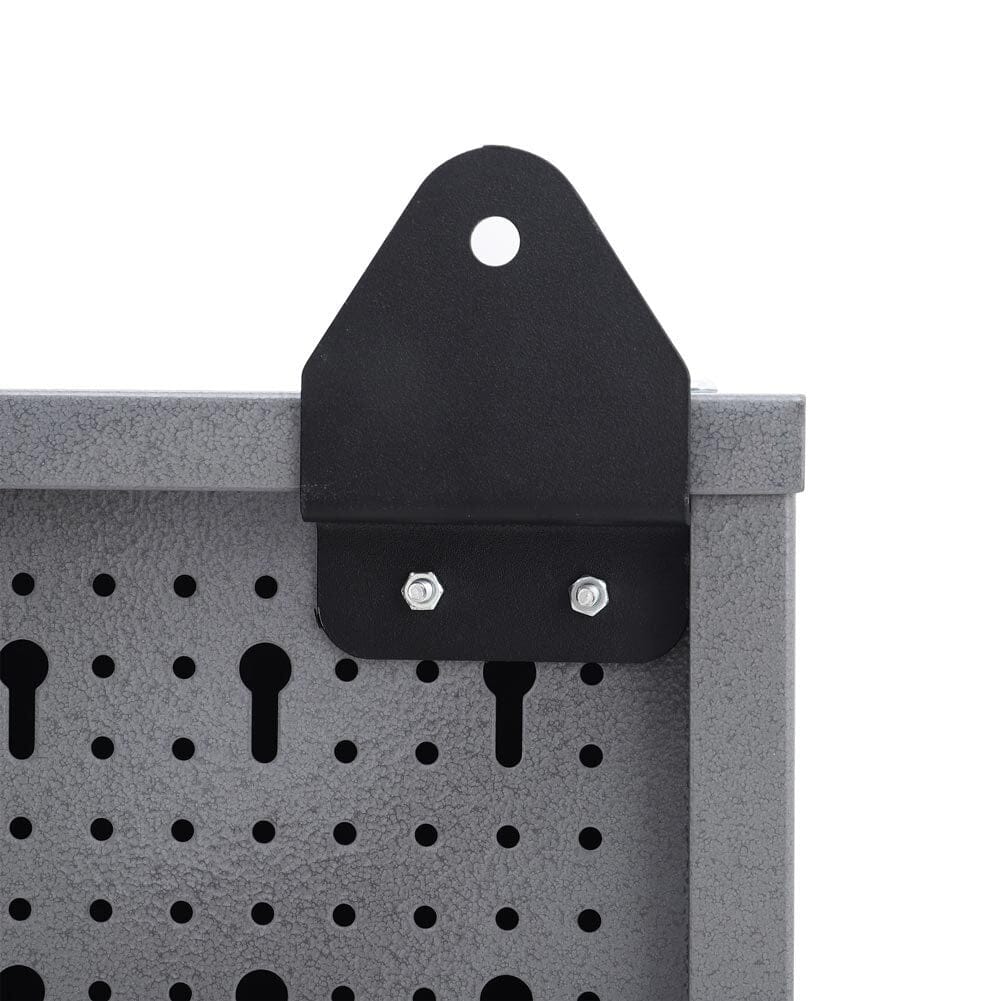 Wall Mounted Lockable Pegboard Tool with A Lockable Door