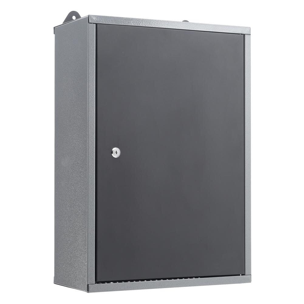 Wall Mounted Lockable Pegboard Tool Cabinet with A Lockable Door Cabinets Living and Home 