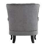 Green Velvet Upholstered Wingback Chair Thick Padded Armchair Wingback Chairs Living and Home 