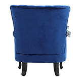 Green Velvet Upholstered Wingback Chair Thick Padded Armchair Wingback Chairs Living and Home 