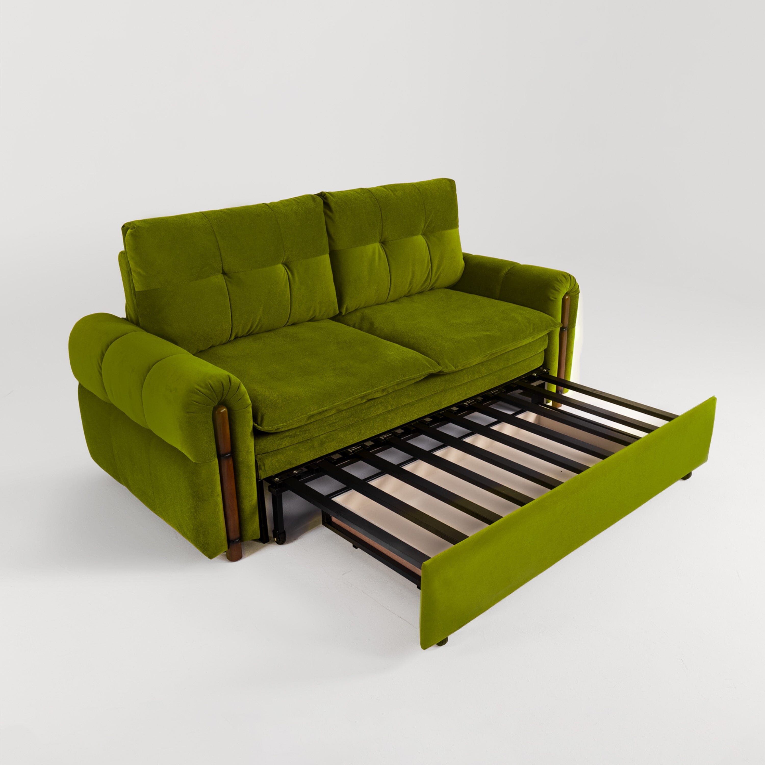 Cottonfy Vintage Pet Friendly Bamboo Design Sofa Bed with Storage Cottonfy UK 