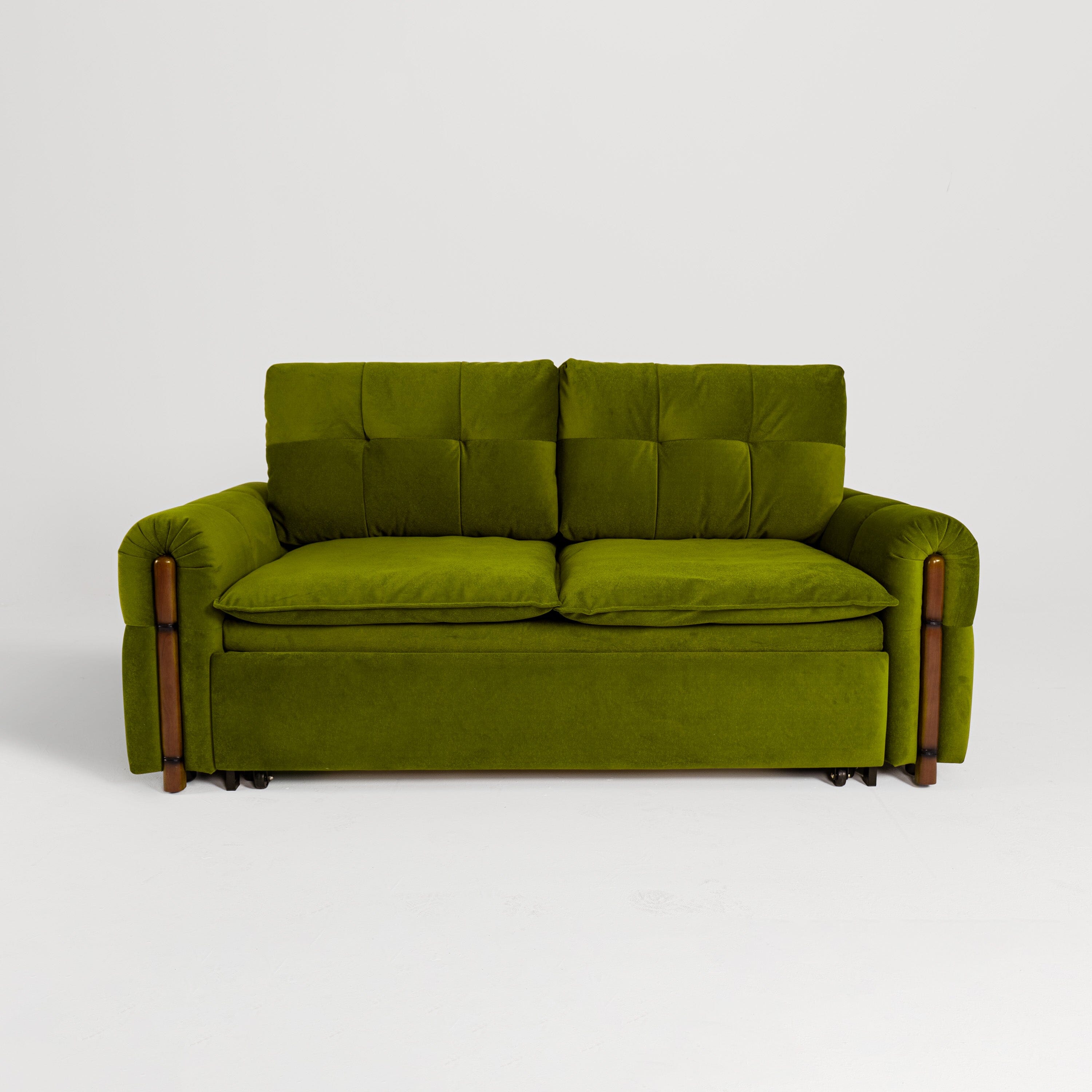 Cottonfy Vintage Pet Friendly Bamboo Design Sofa Bed with Storage Cottonfy UK 