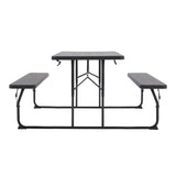 151cm W Foldable Picnic Table and Bench Set Garden Dining Tables Living and Home 