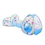 3-in-1 Play Tent Set for Kids Pop Up with Tunnel Ball Pit Playhouse Play Tents Living and Home 