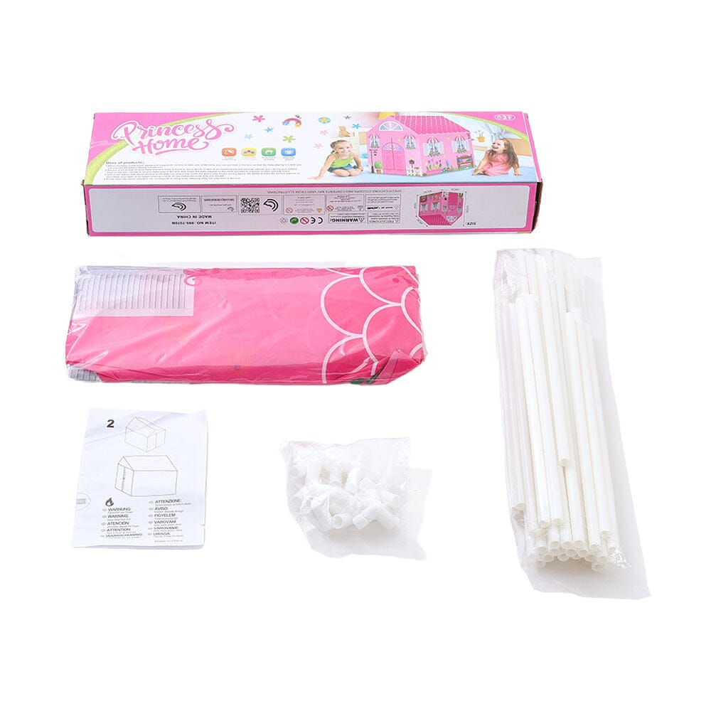 Girls Play Tent Pink Princess Castle Portable Playhouse Living and Home 