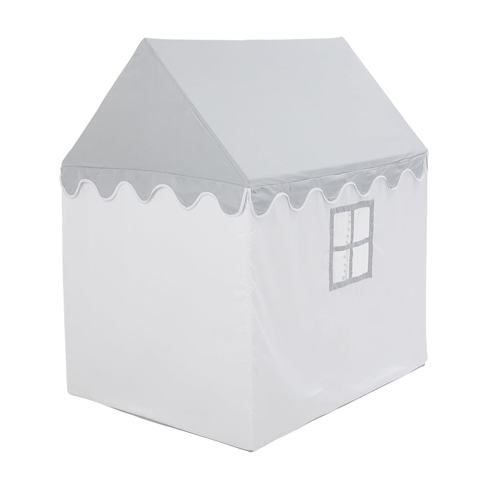 120cm W White Cotton House Play Tent For Kids with Windows Play Tents Living and Home 