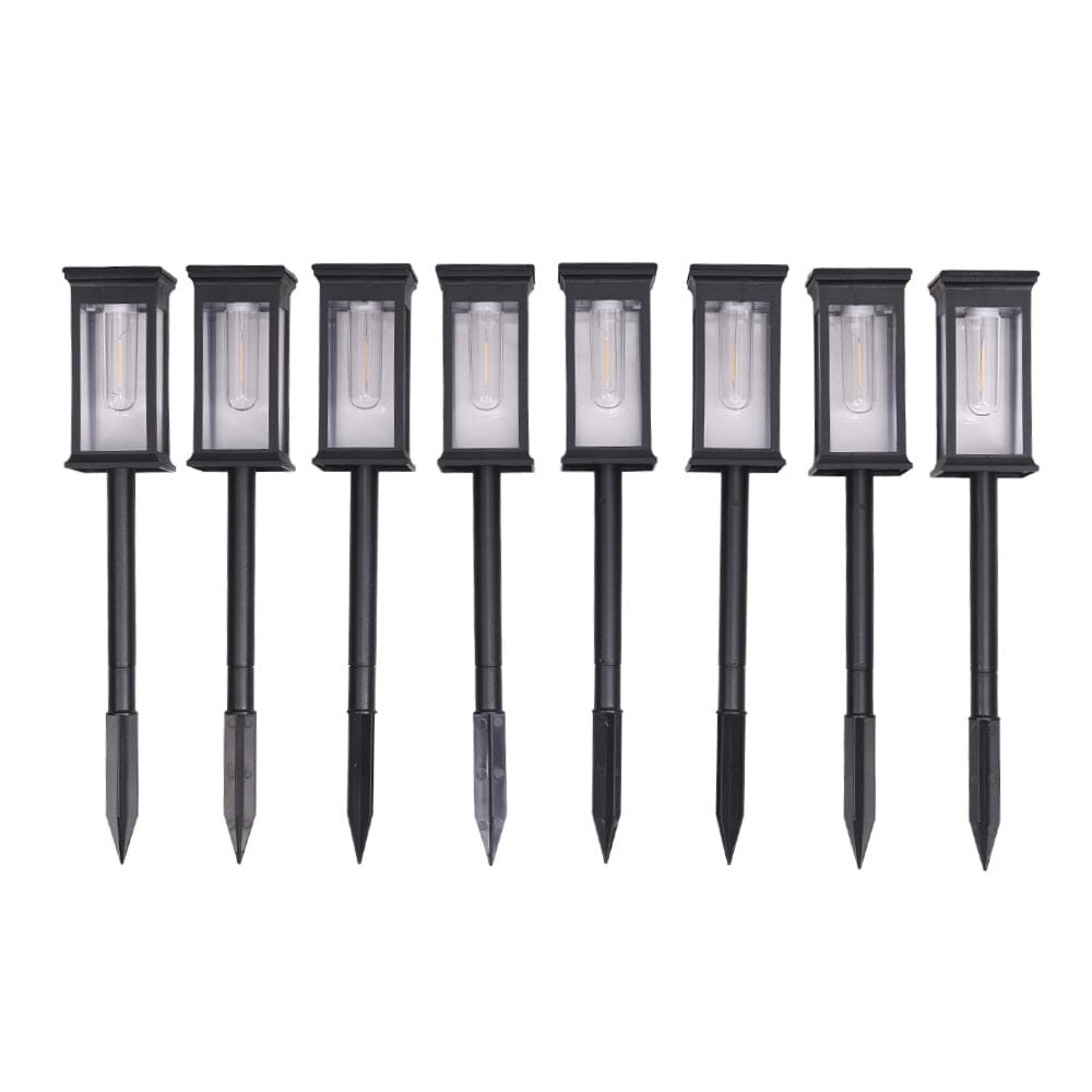 8Pcs Outdoor Solar-Powered Pathway Lights Living and Home 