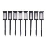 8Pcs Outdoor Solar-Powered Pathway Lights Living and Home 