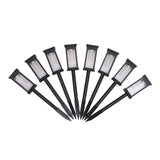 8Pcs Outdoor Solar-Powered Pathway Lights Living and Home 