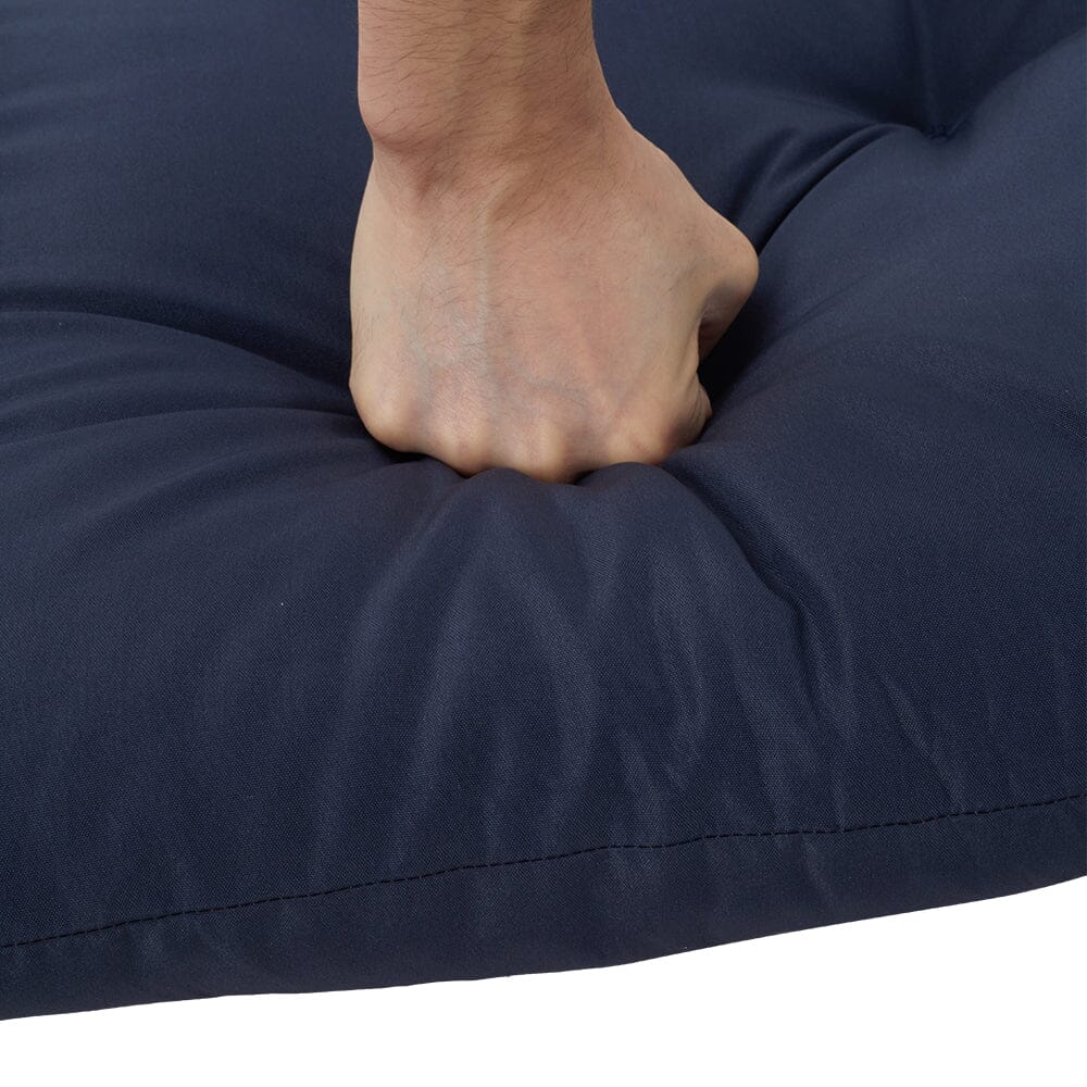 Navy Blue Outdoor Sofa Cushion Set Seat and Back Pillow Living and Home 