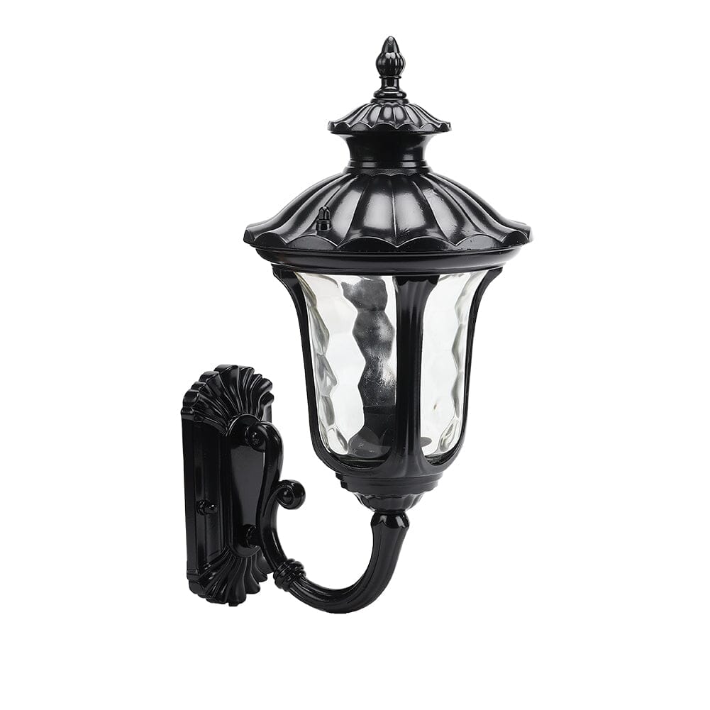 Traditional Textured Black Outdoor Wall Lantern Living and Home 
