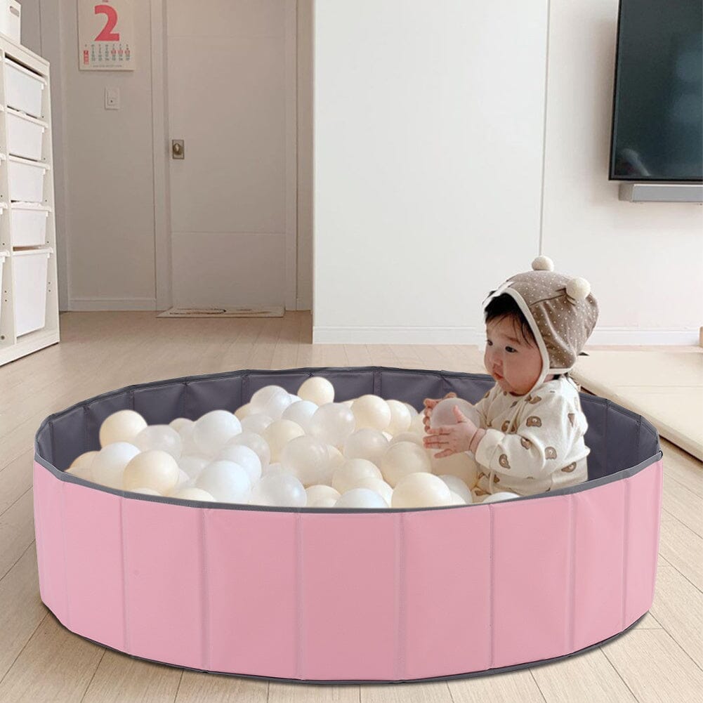 Joyful Playtime Pink Bubble Ball Pit for Kids Living and Home 