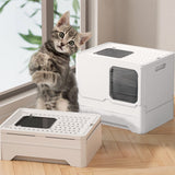 Anti Splash Enclosed Cat Litter Box Living and Home 