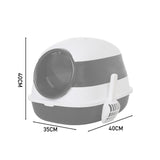 Extra Large Hooded Cat Litter Box Living and Home 