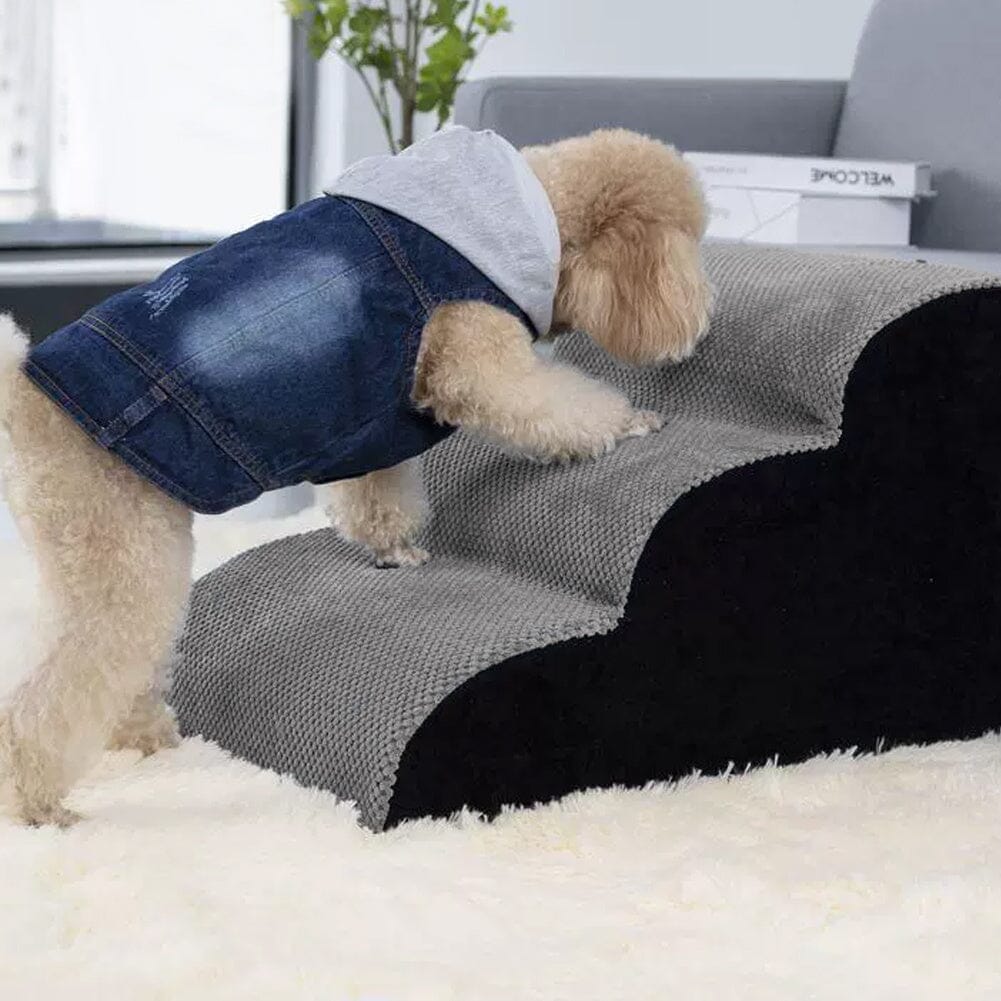 Comfy Non-Slip Pet Steps with Removable Cover Living and Home 