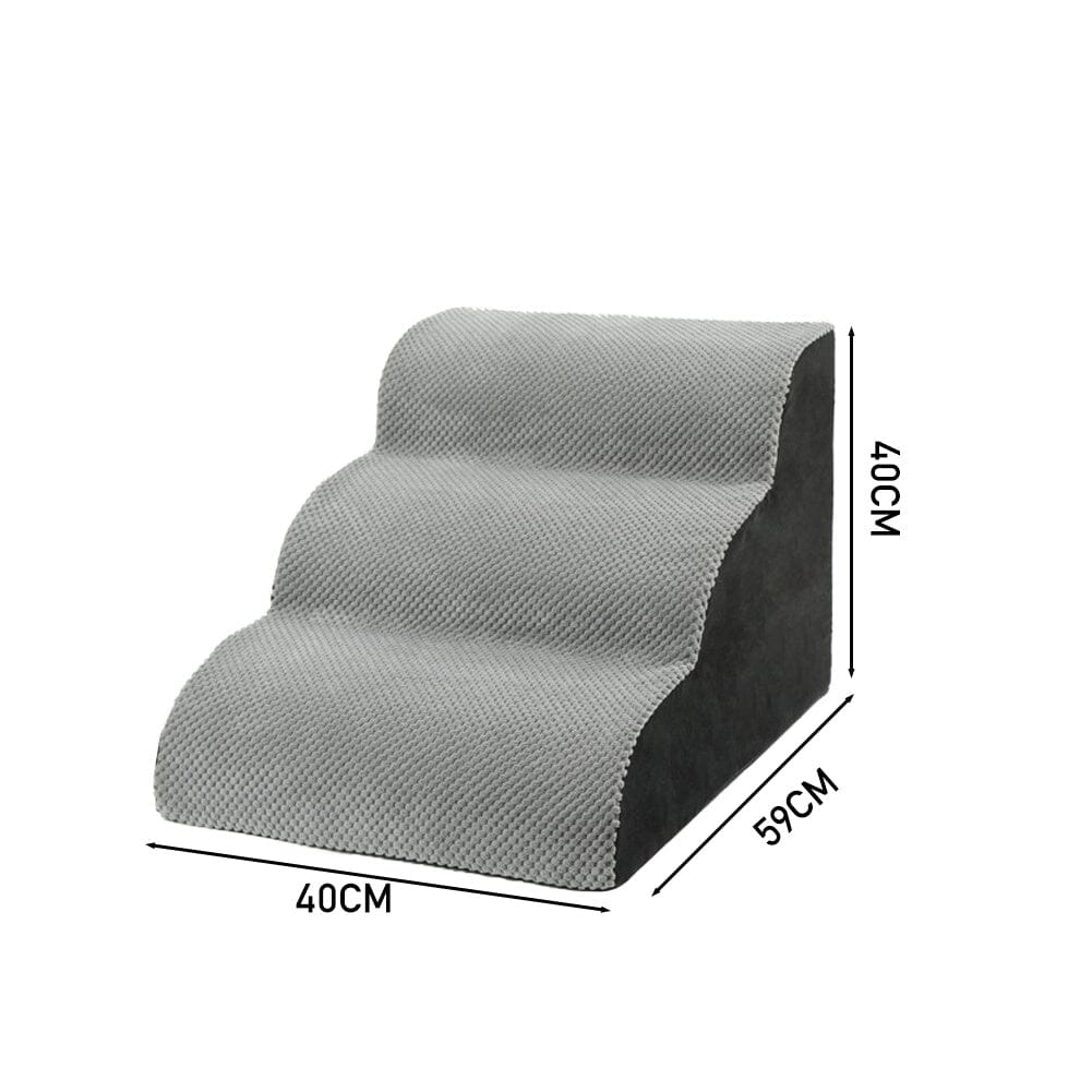 Comfy Non-Slip Pet Steps with Removable Cover Living and Home 