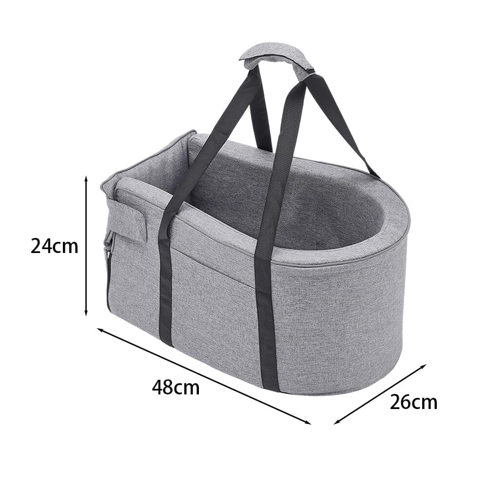 Gray Car Dog Bed with 25D Sponge and Oxford Cloth Living and Home 