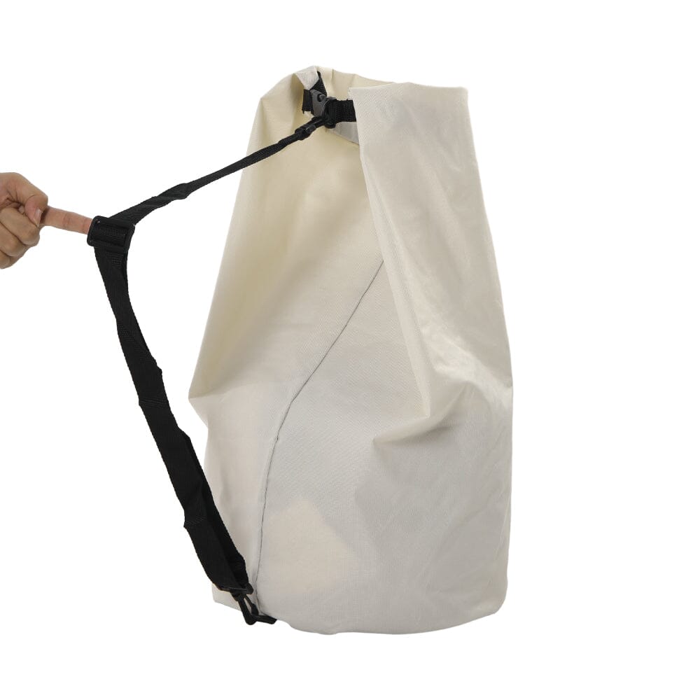 Off White Foldable Laundry Bag Oxford Cloth PE Coating Living and Home 