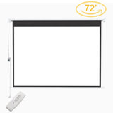4:3 Wall Mount Electric Projector Screen for Home Theater Movie and Office Projector Screens Living and Home 