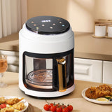 Small 2.2L Visible Basket Air Fryer Air Fryers Living and Home White 