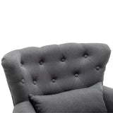 Linen Wingback Fireside Chair With Cushion Wingback Chairs Living and Home 