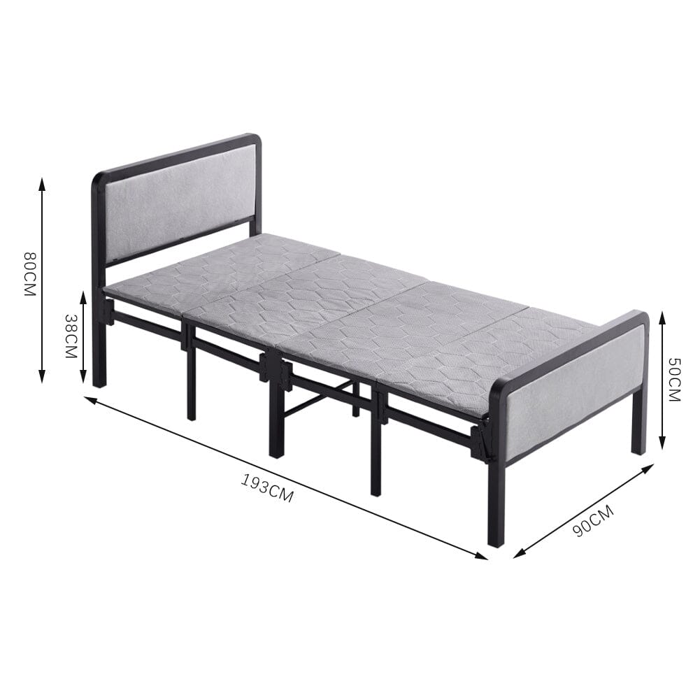 Portable Folding Guest Bed with Mattress Living and Home 