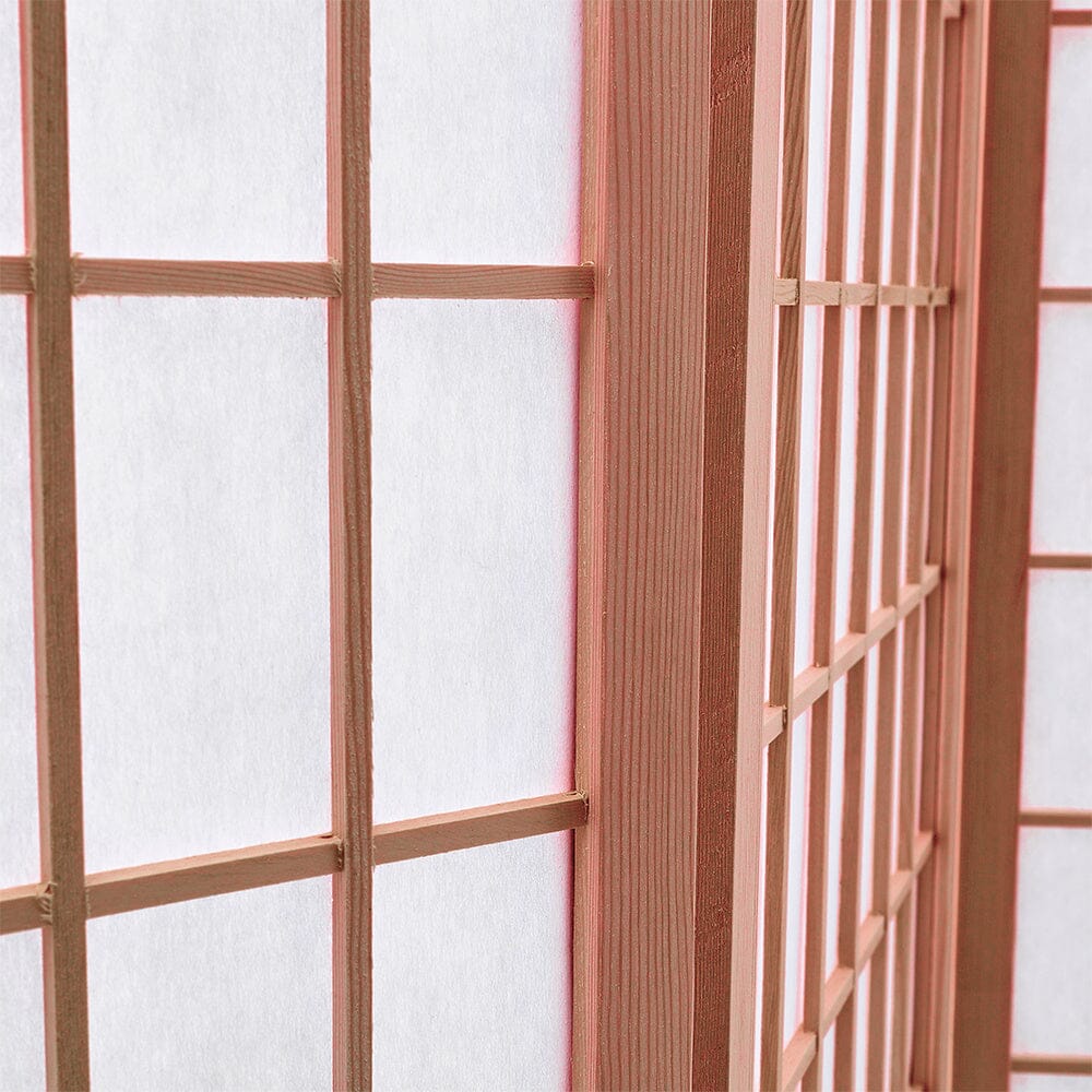 3-Panel Solid Wood Folding Room Divider Screen Coffee Living and Home 