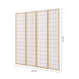 3/4 Panel Solid Wood Folding Room Divider Screen Stylish and Functional Partition Room Dividers Living and Home 