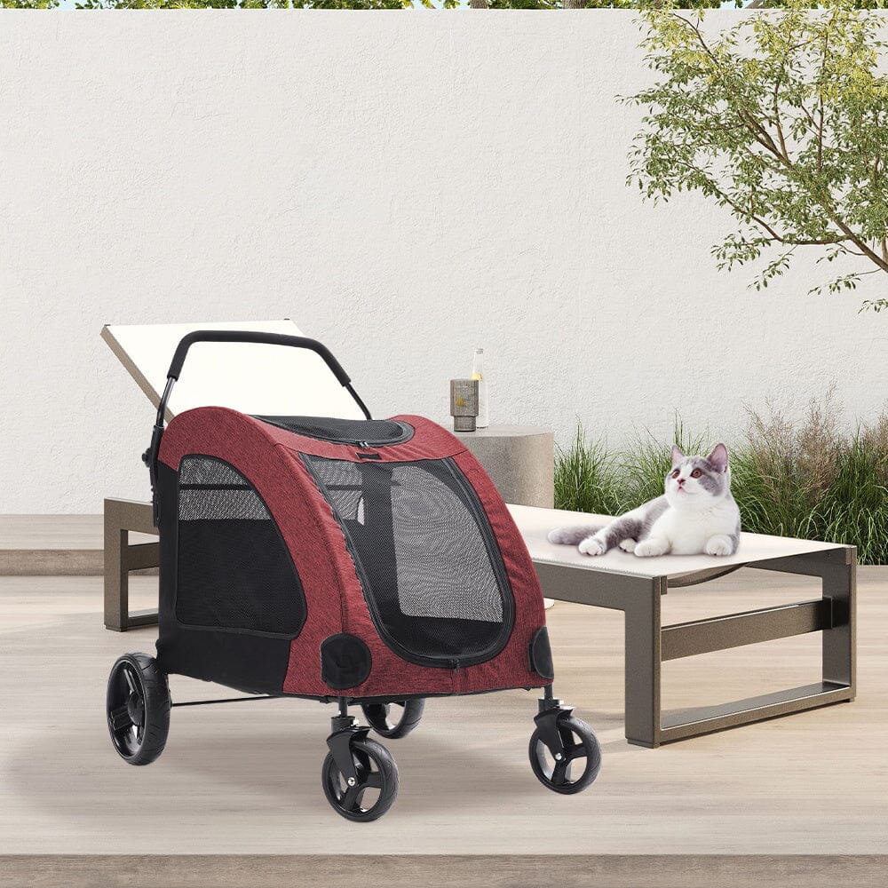 Pets Mood Collapsible Pet Stroller for Cats and Dogs Living and Home 