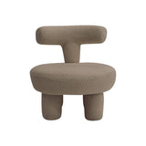 Khaki T-Shaped Children’s Sofa with Teddy Fleece Upholstery Living and Home 