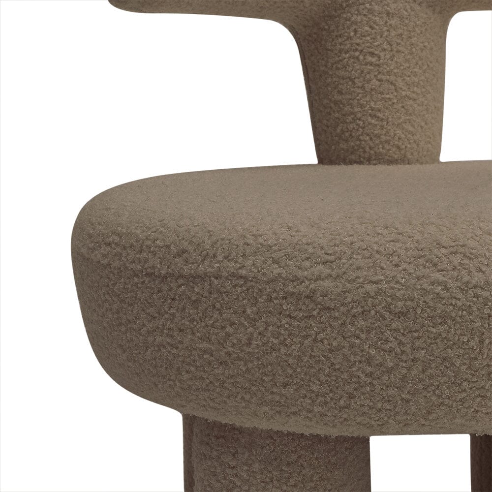 Khaki T-Shaped Children’s Sofa with Teddy Fleece Upholstery Living and Home 