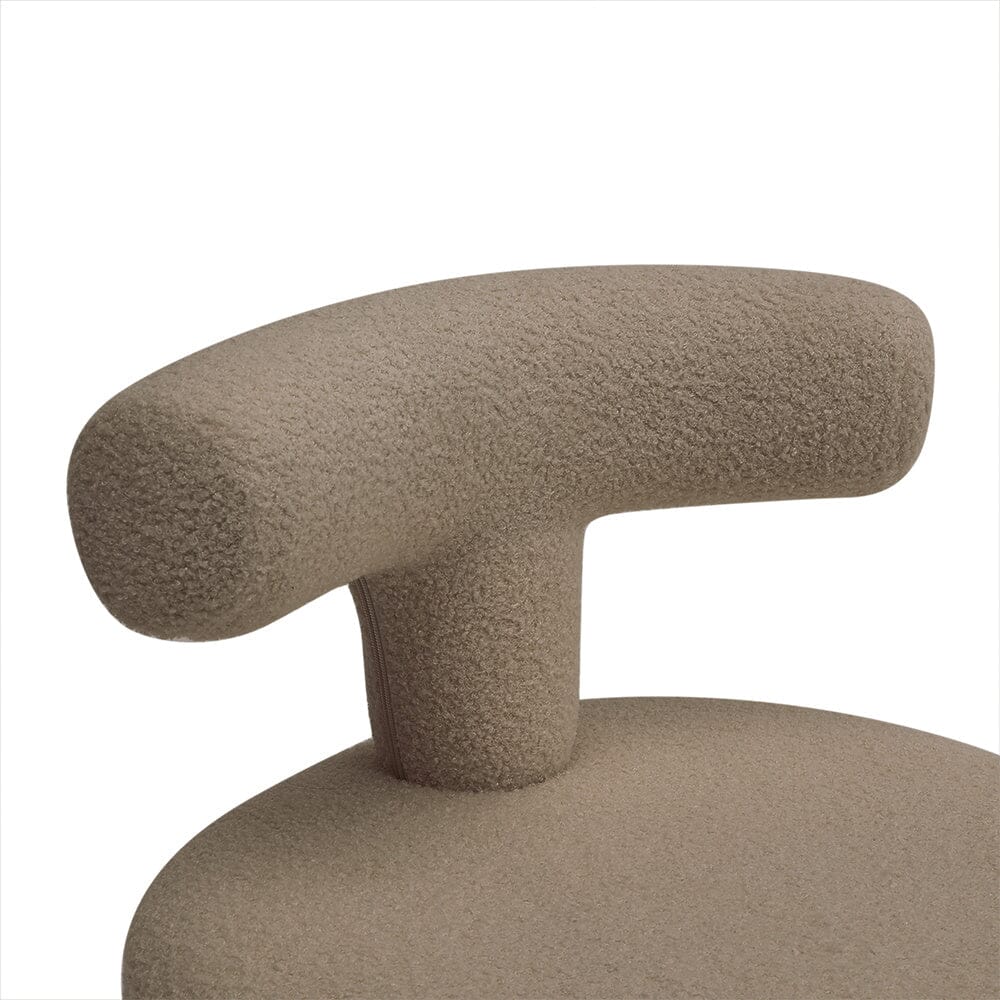 Khaki T-Shaped Children’s Sofa with Teddy Fleece Upholstery Living and Home 