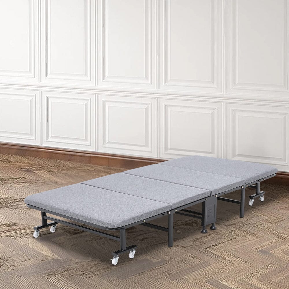 4-Fold Metal Sponge Folding Bed Living and Home 