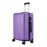 20/24/28 Inch Lightweight Hardside Slash Texture Travel Suitcase with Spinner Wheels Travel Suitcases Living and Home 