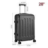 20/24/28 Inch Modern Hardside Type Spinner Suitcase with Combination Lock Travel Suitcases Living and Home 