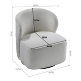 Chic Upholstered Swivel Chair Living and Home 
