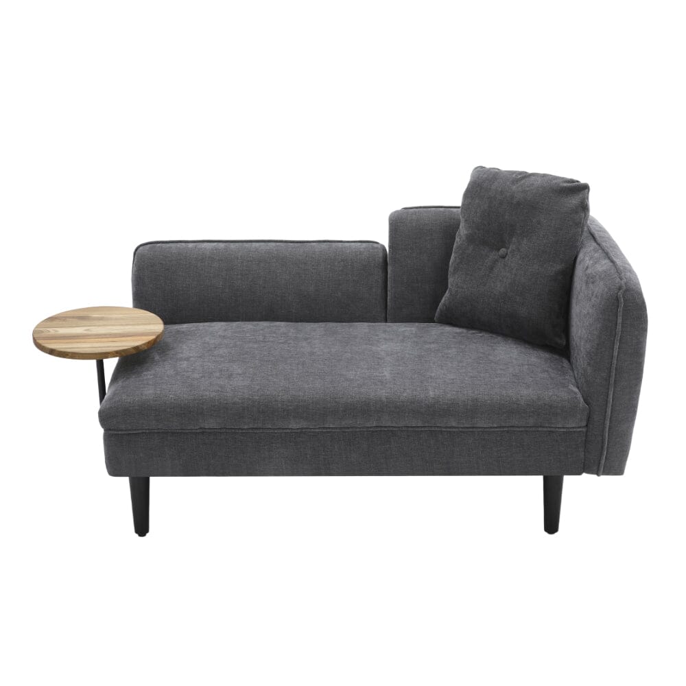 Linen Chaise Lounge with Tray Table 2 Seater Sofas Living and Home 