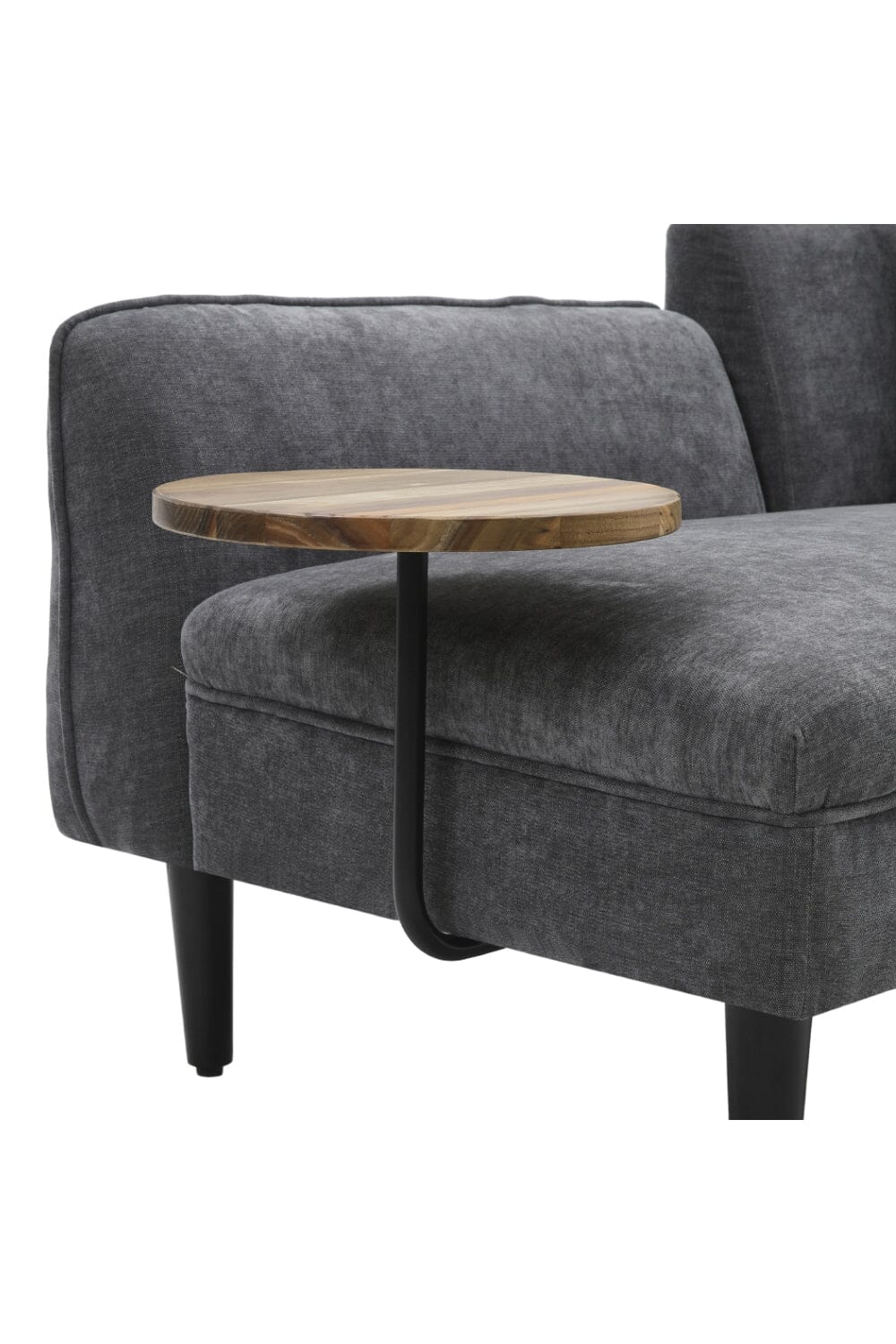 Linen Chaise Lounge with Tray Table 2 Seater Sofas Living and Home 