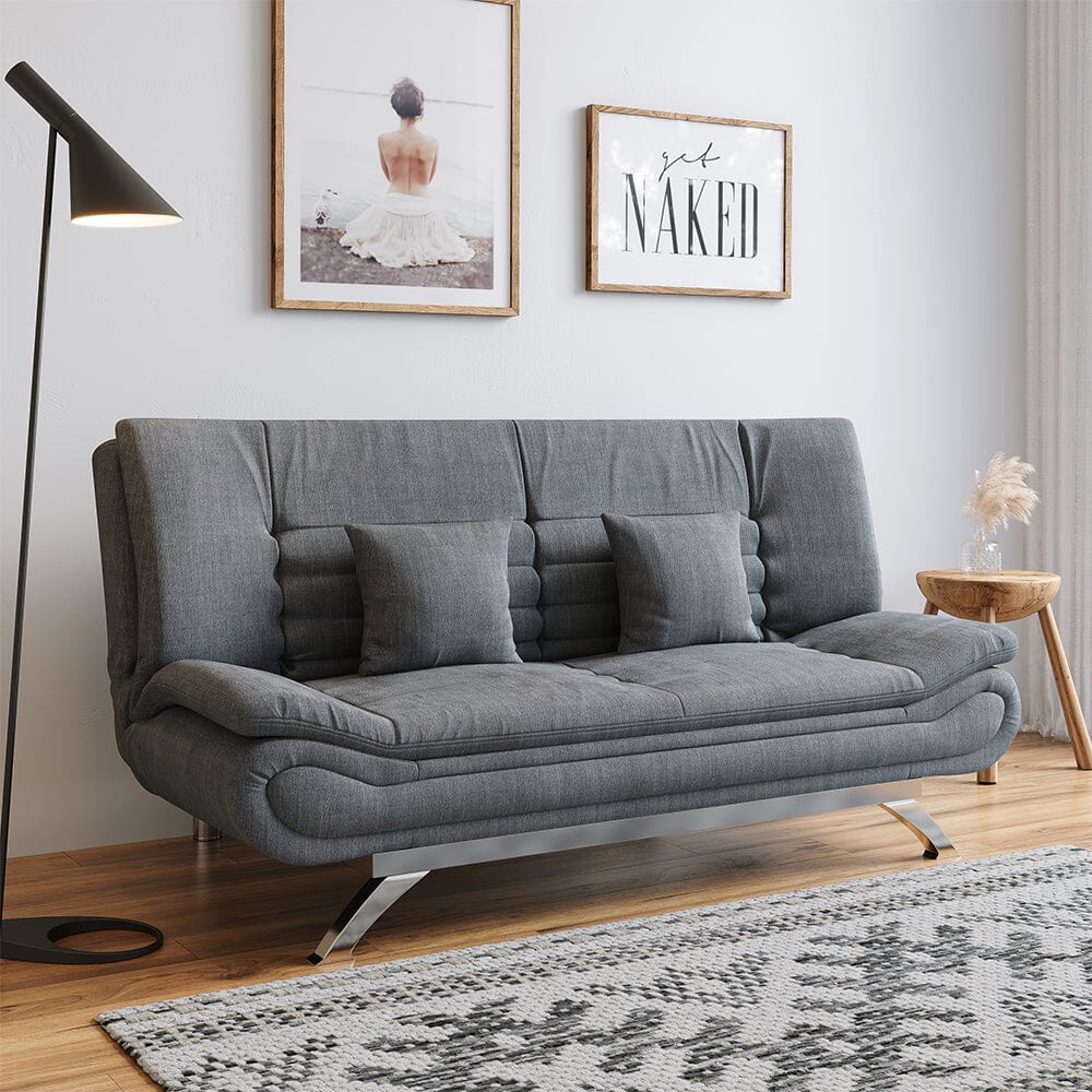 Shell Shaped Convertible Sofa Bed with Dual Functionality Living and Home 