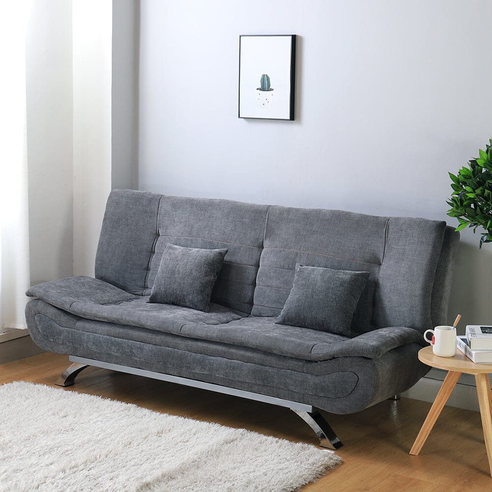 Shell Shaped Convertible Sofa Bed with Dual Functionality Living and Home 