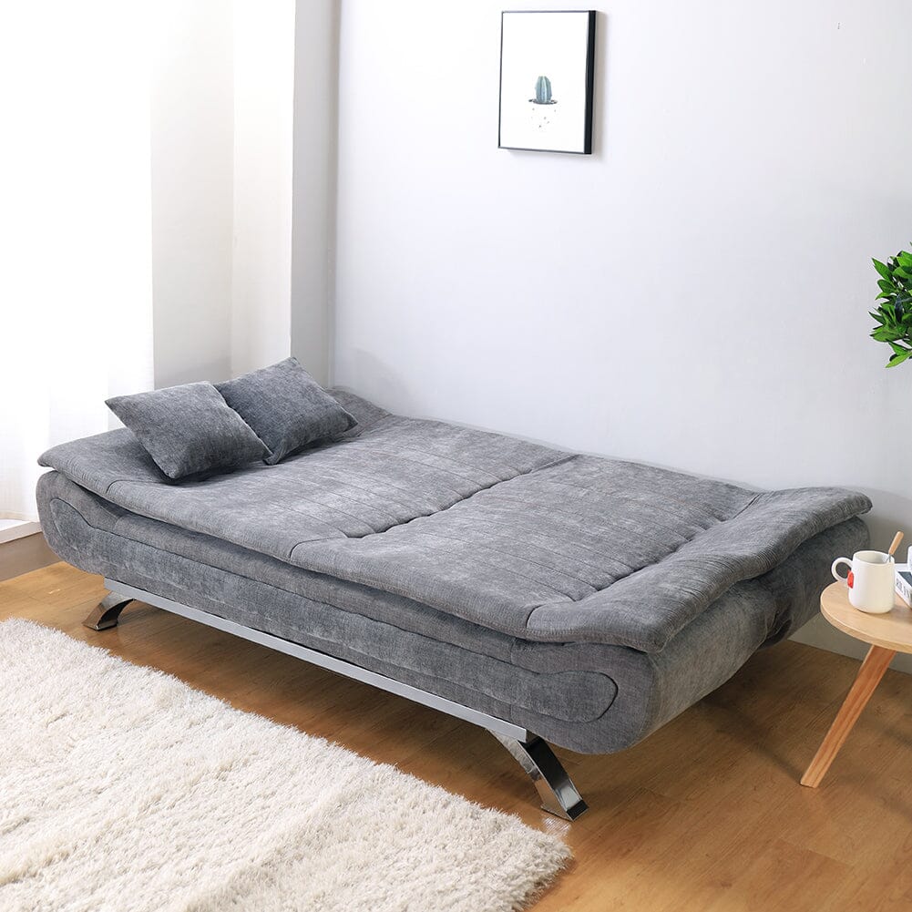 Shell Shaped Convertible Sofa Bed with Dual Functionality Living and Home 