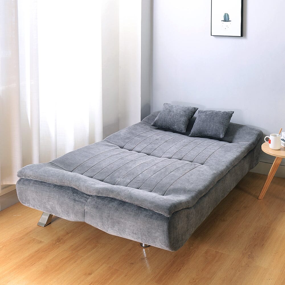 Shell Shaped Convertible Sofa Bed with Dual Functionality Living and Home 
