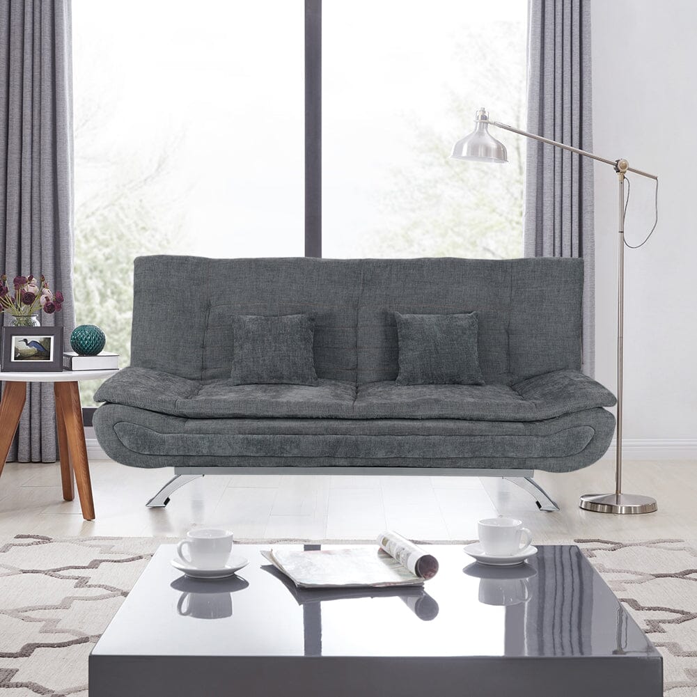 Shell Shaped Convertible Sofa Bed with Dual Functionality Living and Home 