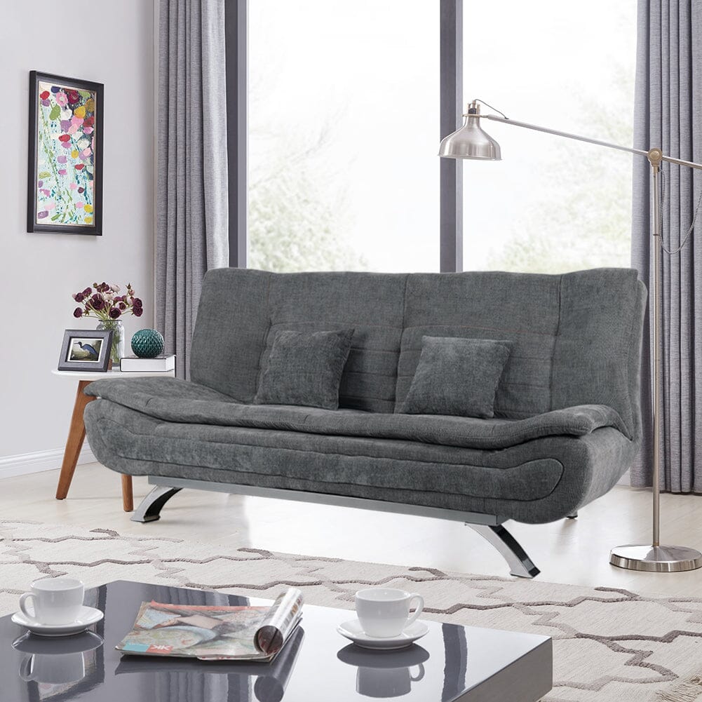 Shell Shaped Convertible Sofa Bed with Dual Functionality Living and Home 