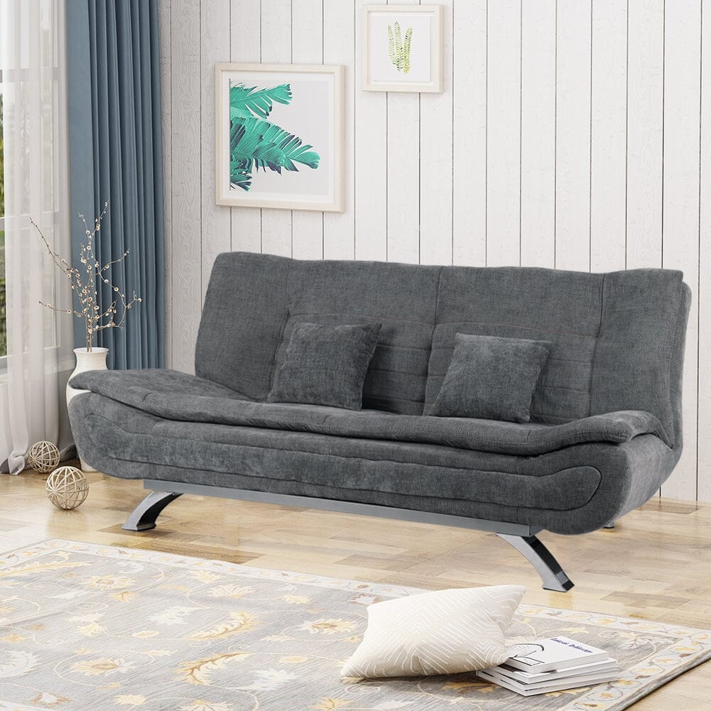 Shell Shaped Convertible Sofa Bed with Dual Functionality Living and Home 